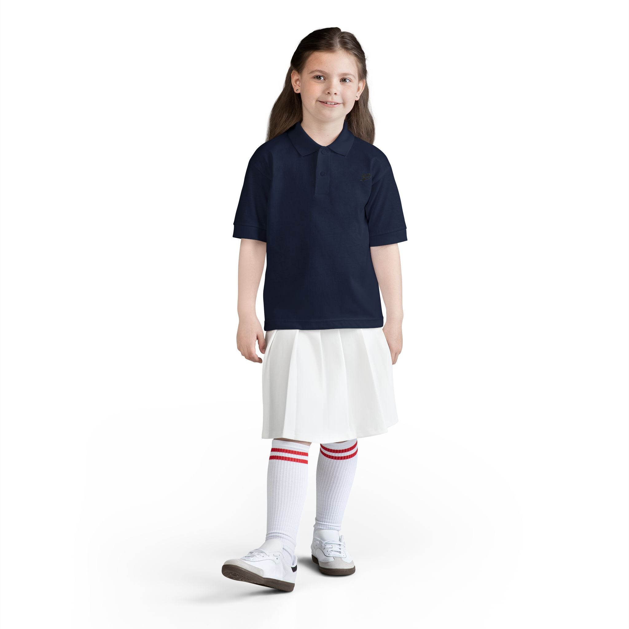 Polo pour jeunes — Uniforme scolaire classique blanc