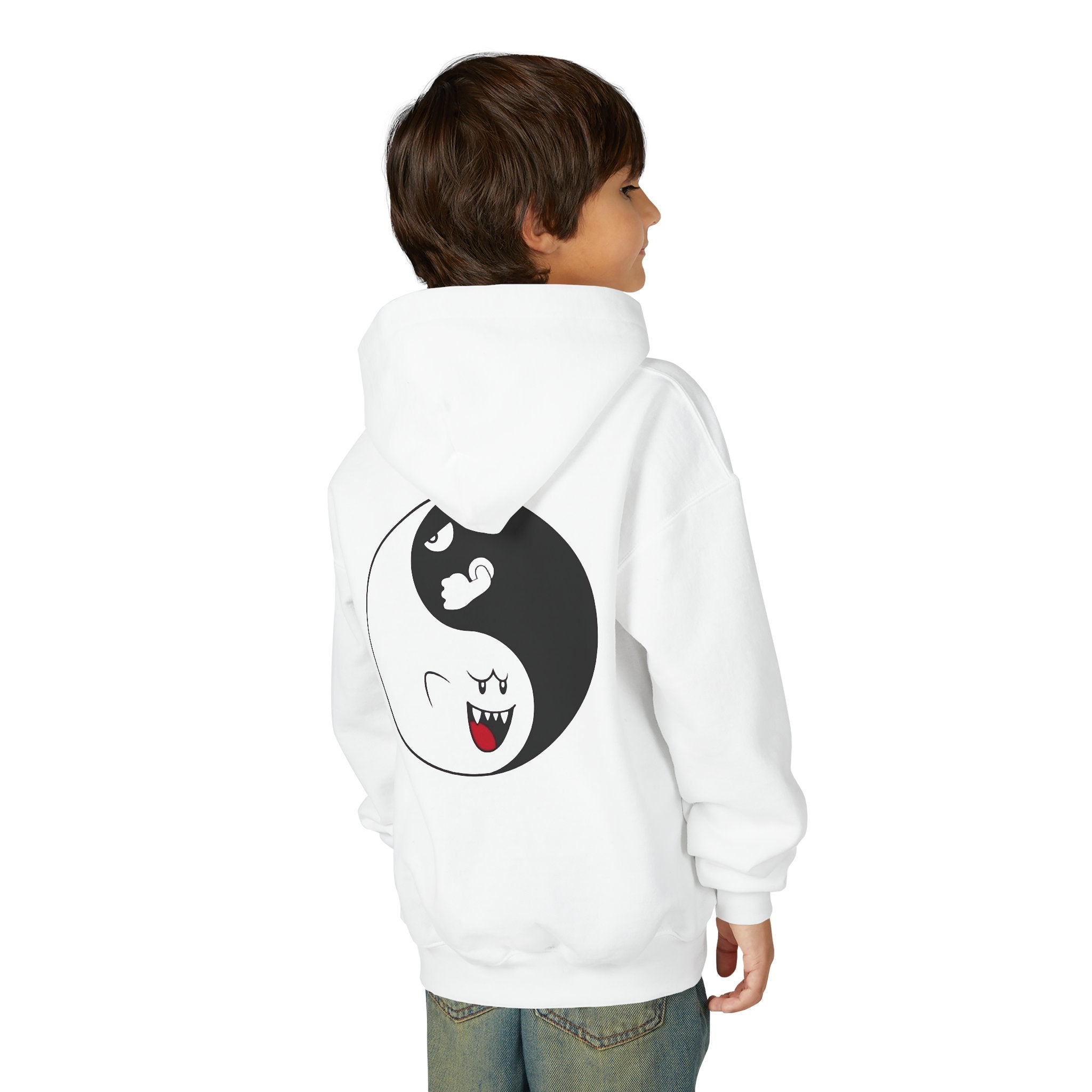 Sweat à capuche pour enfant— Pull à motif fantôme de paix