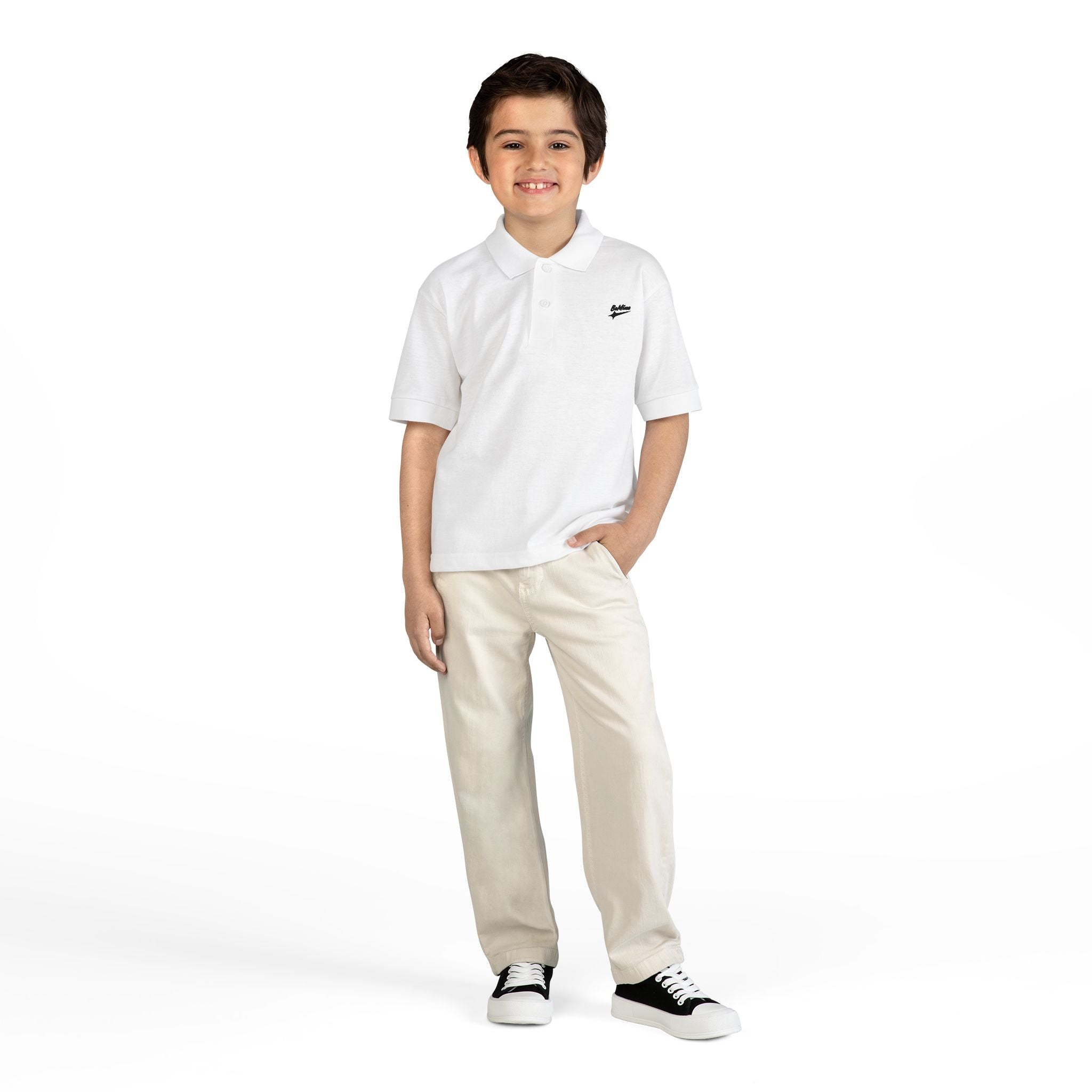 Polo pour jeunes — Uniforme scolaire classique blanc