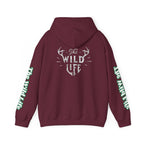Hoodie — "The Wild Life" Antler Graphic Pullover