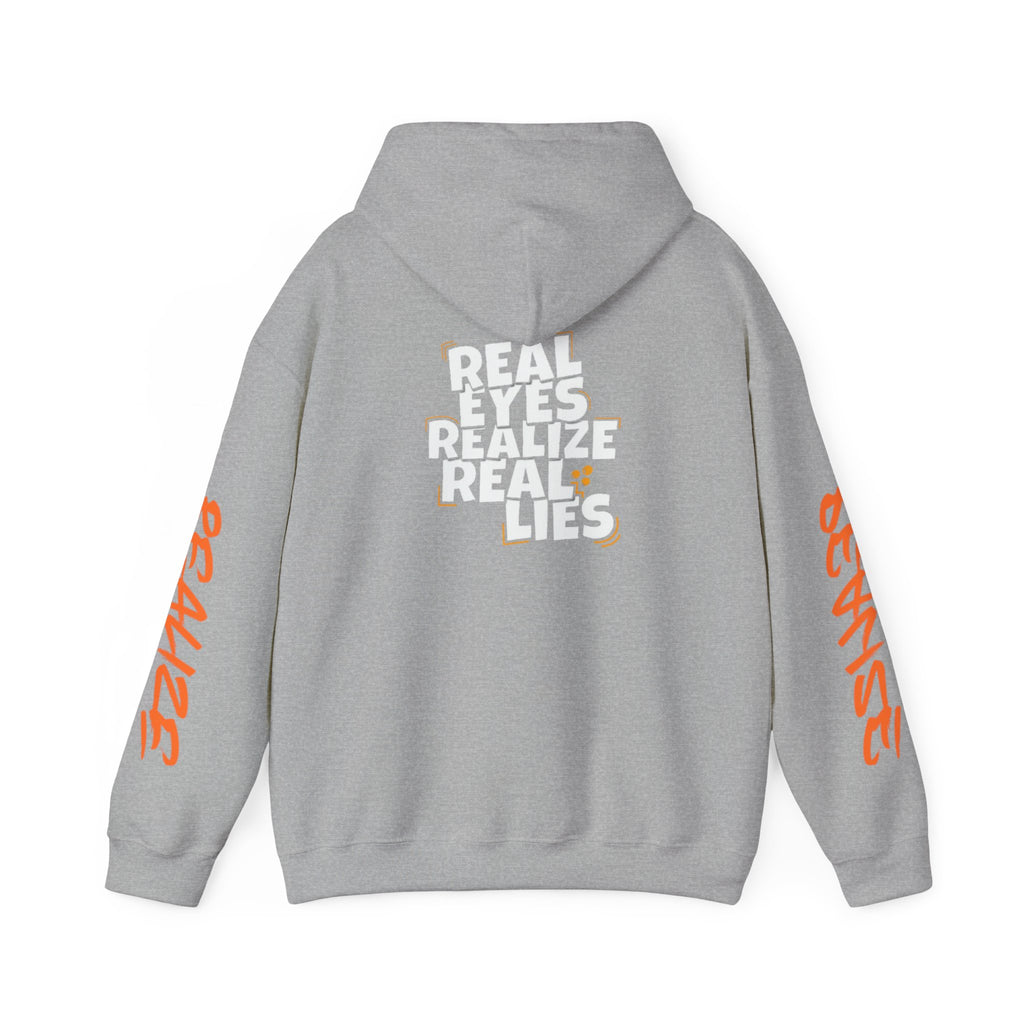 Sweat à capuche pour Homme — "Real Eyes Realize Real Lies"