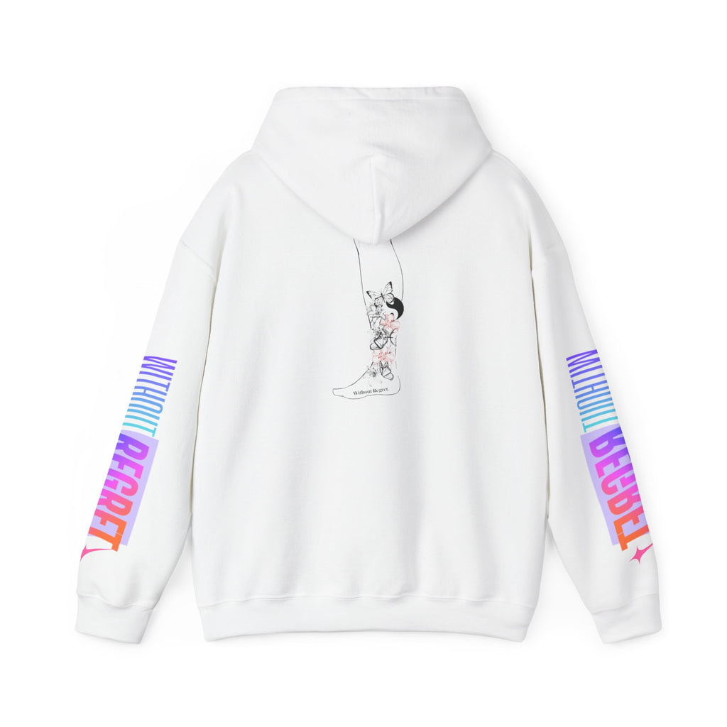 Sweat à capuche pour Femme '' Without Regret ''