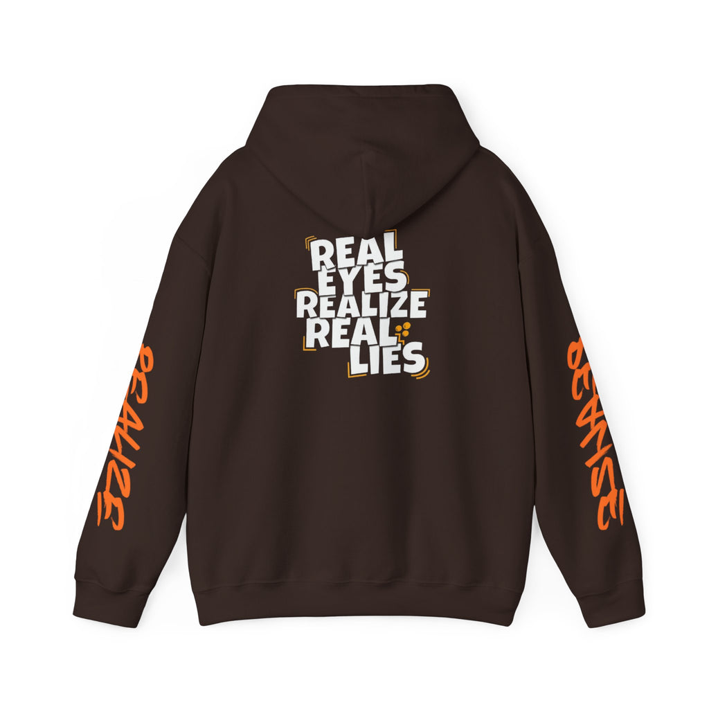 Sweat à capuche pour Homme — "Real Eyes Realize Real Lies"