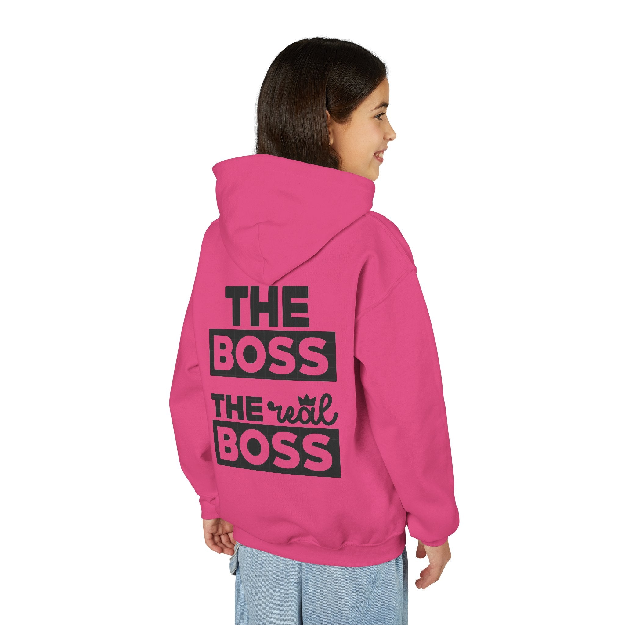 Sweat à capuche pour enfant " THE BOSS, the real BOSS "