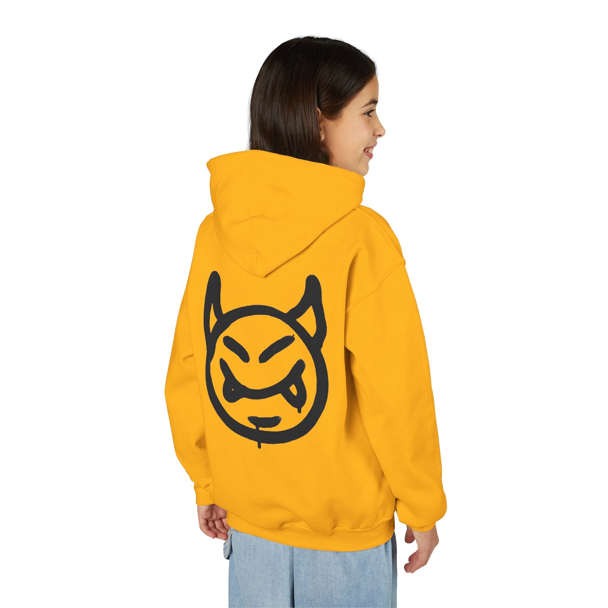 Sweat à capuche pour enfant avec visage de diable