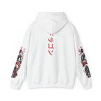 Sweat à capuche Unisexe -  japonais à manches dragon avec kanji de fleur de cerisier