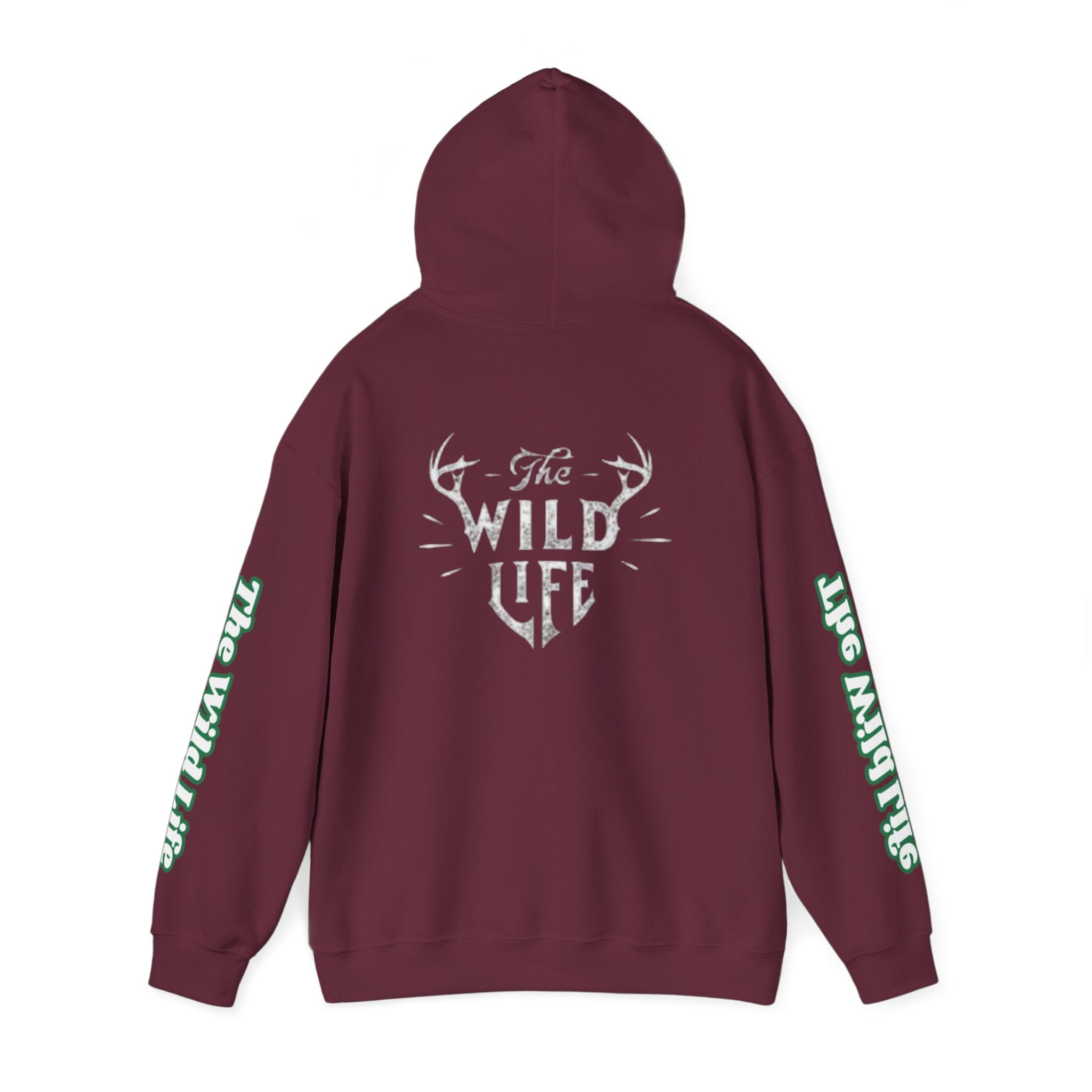 Hoodie — "The Wild Life" Antler Graphic Pullover
