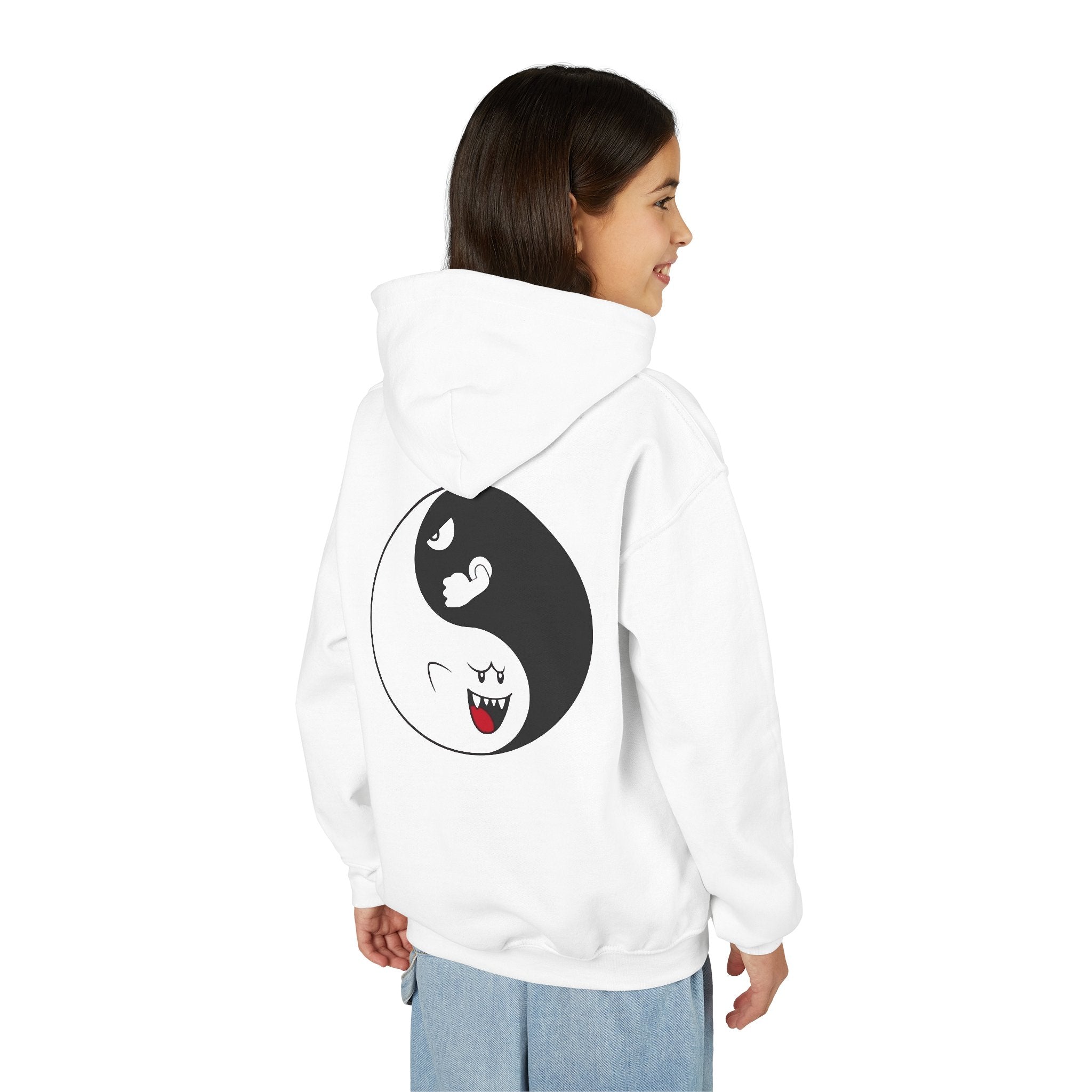 Sweat à capuche pour enfant— Pull à motif fantôme de paix