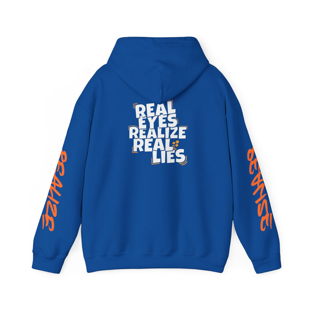 Sweat à capuche pour Homme — "Real Eyes Realize Real Lies"