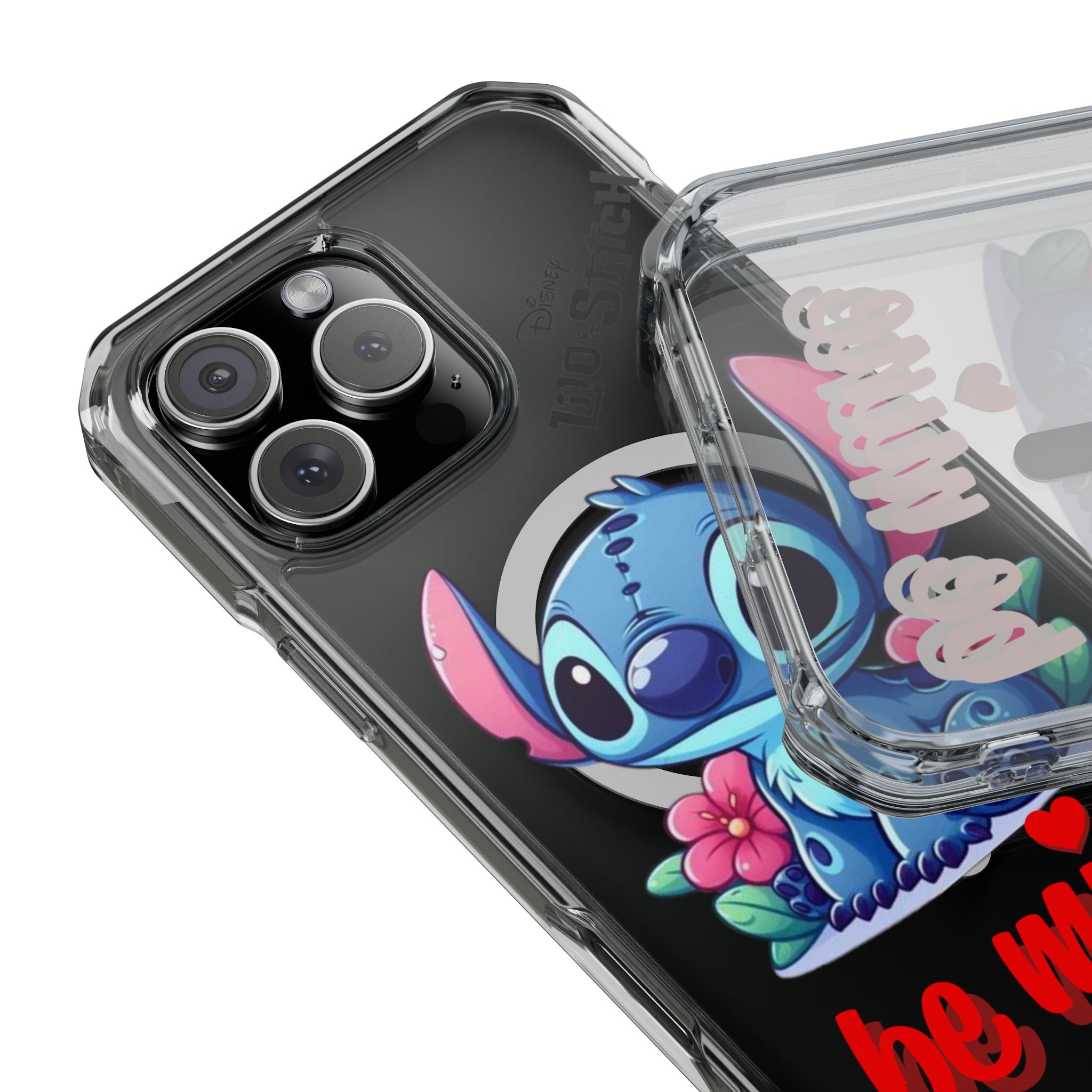 coque de telephone magnétique - lilo & Stitch - BeMine